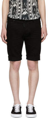 DSQUARED2 Black Denim Long Mod Shorts