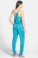 Thumbnail for your product : Milly Racerback Stretch Silk Jumpsuit