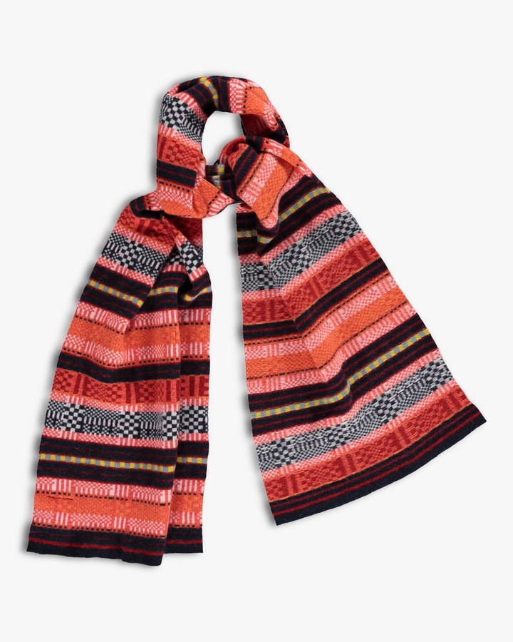 Mister té pañuelo nasa scarf Knitted White/Blue/red