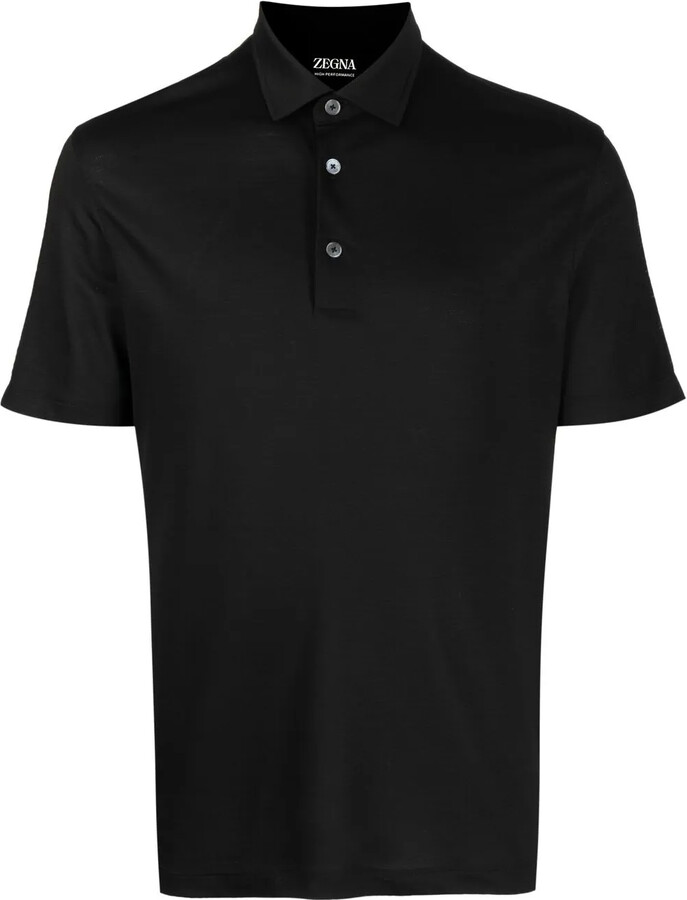 Ermenegildo Zegna Plain Short-Sleeved Polo Shirt