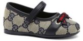 Thumbnail for your product : Gucci Infant's & Toddler's GG Signature Web Mary Jane Flats