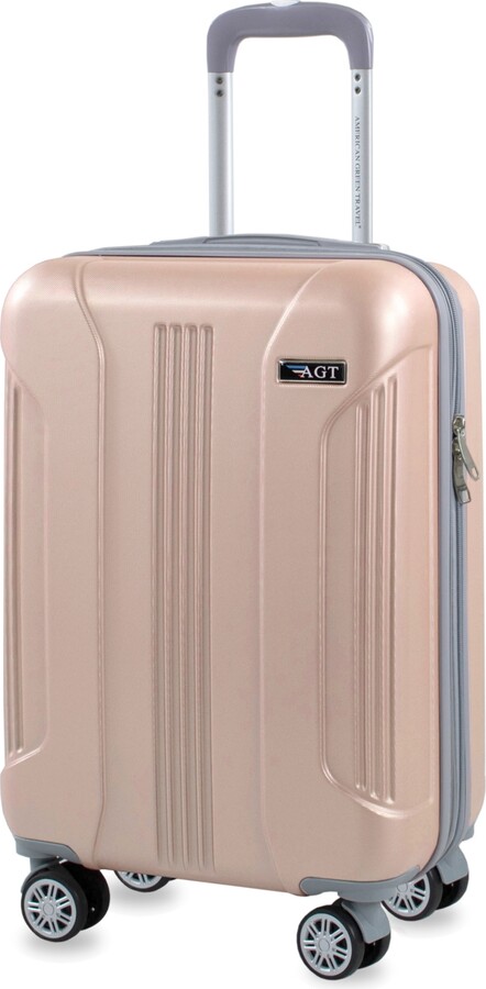 rose gold luggage carry on
