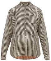 Thumbnail for your product : Oliver Spencer Striped Organic Cotton Shirt - Mens - Black