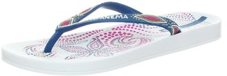Ipanema Blue & Pink Henna Print Flip Flops