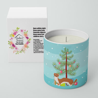Weasel Christmas 10 Oz Decorative Soy Candle