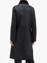 Thumbnail for your product : Loewe Notch-lapel Shearling Coat - Navy
