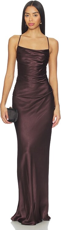 Shona Joy La Lune Lace Back Maxi Dress