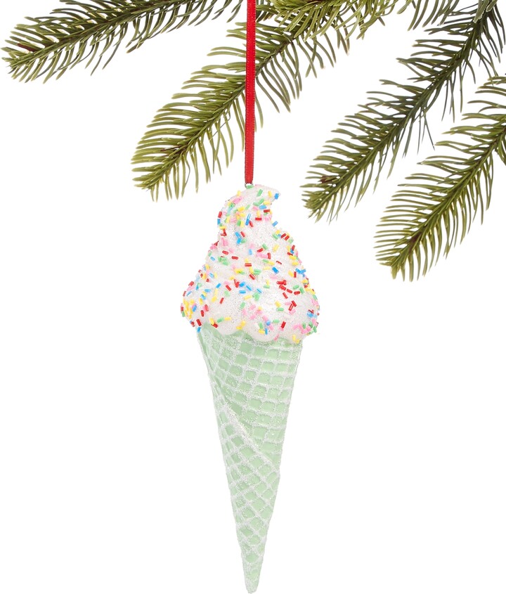 Holiday Lane Sweet Tooth Mint Ice Cream Ornament, Created for Macy's