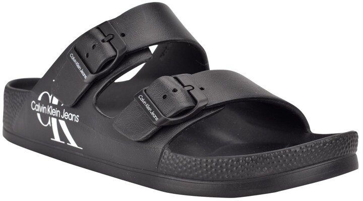 Calvin Klein Men's Zion Open Toe Casual Slip-on Sandals Men's Shoes -  ShopStyle