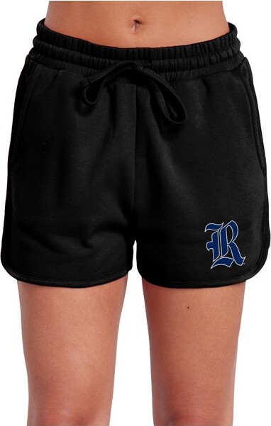NCAA Women'sRiceUniversityPrimaryLogoCasualDrawstringCottonSweatShortsWithPockets,Black,XLarge