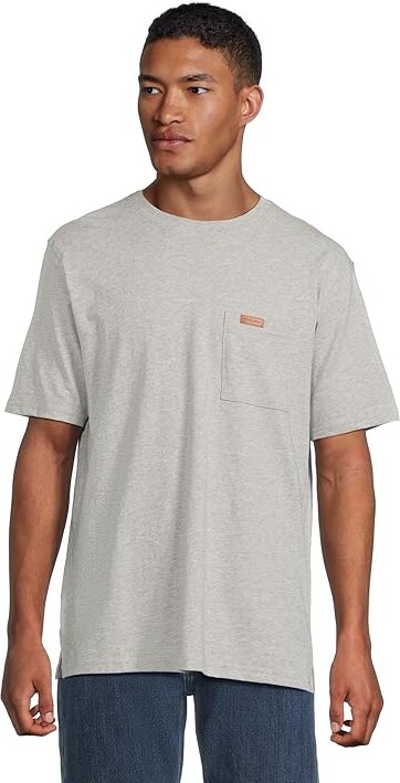 Pendleton Deschutes T-Shirts Short Sleeve Men's T Shirt Heather Grey : SM, Cotton