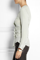 Thumbnail for your product : Isabel Marant Heather ruched silk-georgette blouse