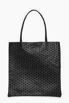 Thumbnail for your product : boohoo Macie Lazercut Perforated Shopper Bag