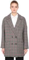 Thumbnail for your product : RED Valentino Double Breasted Wool Houndstooth Coat