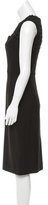 Thumbnail for your product : Alexander McQueen Sheath Embroidery-Accented Dress w/ Tags