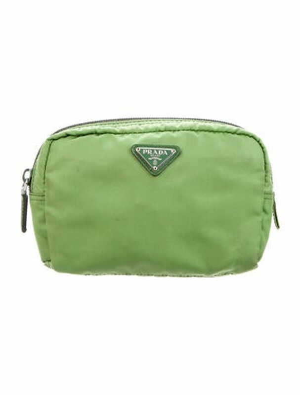 Prada Tessuto Cosmetic Pouch Green - ShopStyle Makeup & Travel Bags