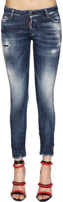 DSQUARED2 Jennifer Army Fade Cotton Denim Jeans