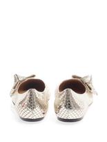 Thumbnail for your product : Isabel Marant Metallic leather point-toe flats
