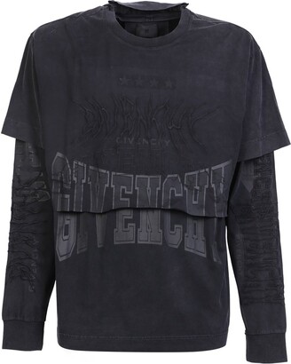 Givenchy Logo Embroidered Crewneck T-Shirt - ShopStyle Givenchy Logo Embroidered Crewneck T-Shirt - ShopStyle