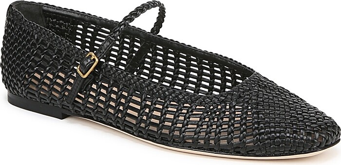 Veronica Beard Women's Ellie Woven Mary Jane Flats