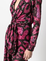 Thumbnail for your product : Redemption Leopard Graffiti-Print Gown