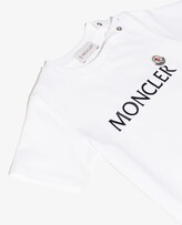 Thumbnail for your product : Moncler Enfant Baby White And Navy Logo T-Shirt And Shorts Set
