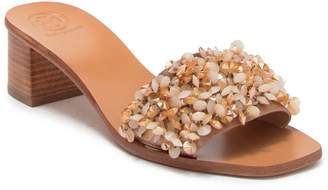 tory burch logan embellished slide sandal