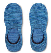 Thumbnail for your product : Pantherella Invisible Space-Dyed Stretch Egyptian Cotton-Blend No-Show Socks