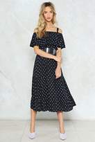 Thumbnail for your product : Nasty Gal In a Spot of Trouble Midi Dress