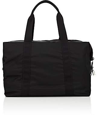 Prada Men's Small Leather-Trimmed Duffel Bag - Black