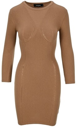 DSQUARED2 Fitted Knitted Dress