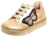 Thumbnail for your product : Miss Blumarine Embellished Faux Leather Sneakers