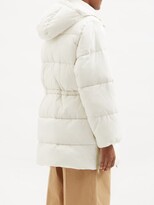 Thumbnail for your product : Ganni Hooded Recycled-fibre Shell Padded Coat - Ivory