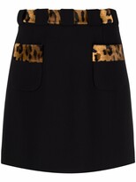 Thumbnail for your product : Moschino Leopard-Print Miniskirt