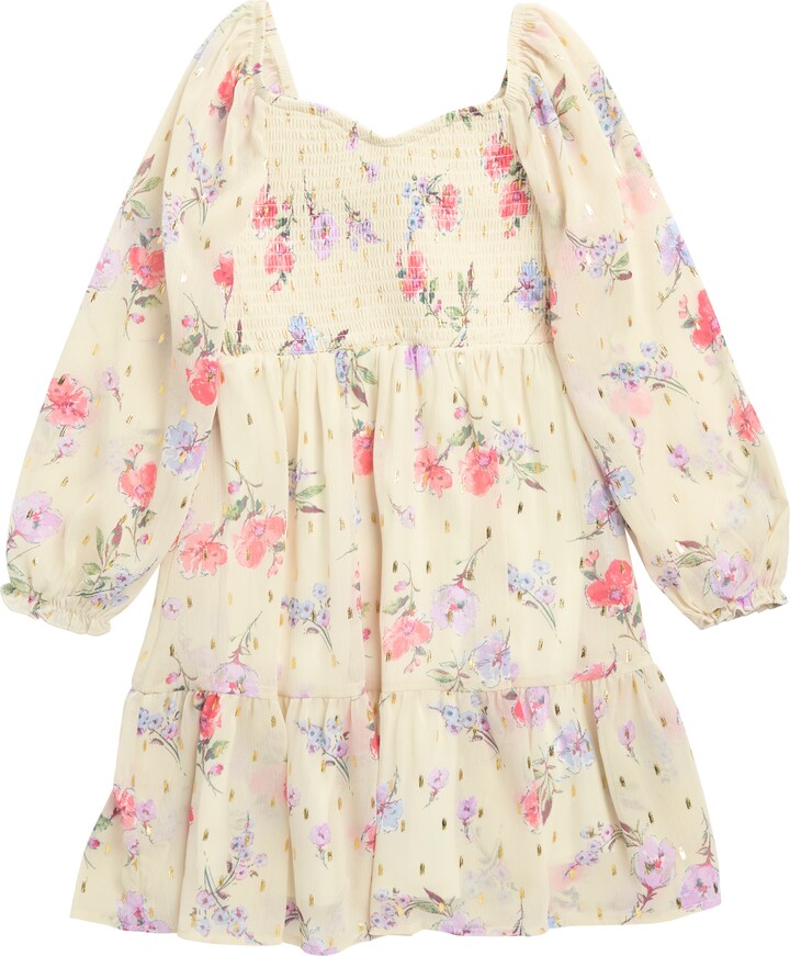 Zunie Kids' Long Sleeve Babydoll Dress