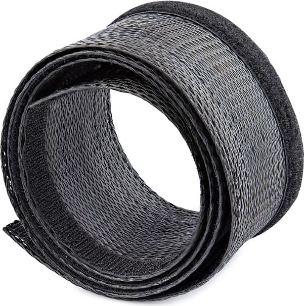 Startech 10' Cable Management Sleeve, Black, Trimmable Heavy Duty Cable Wrap (WKSTNCMFLX)