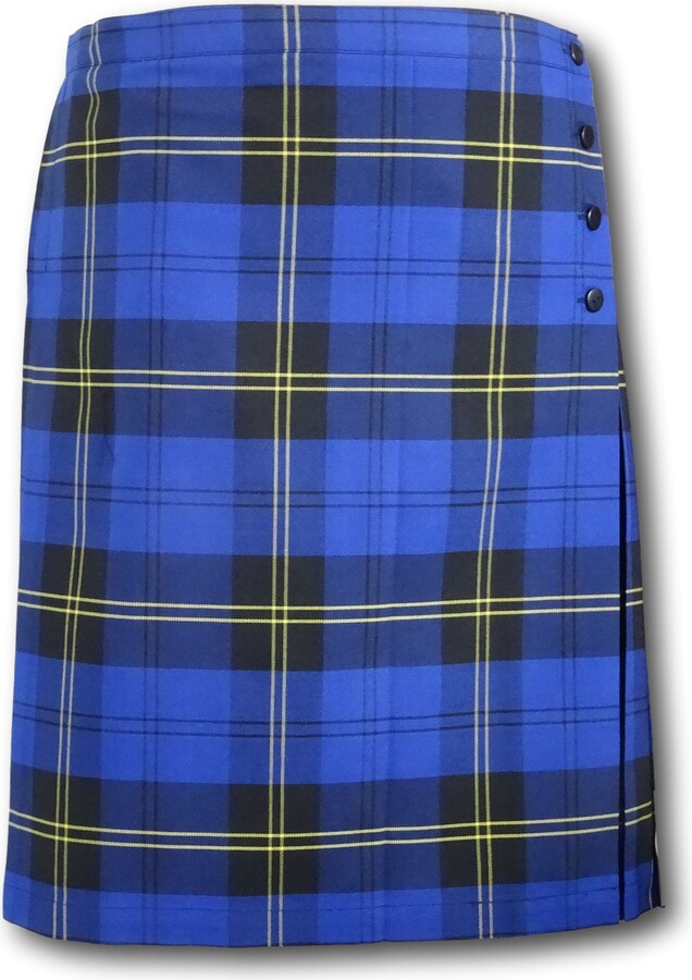 Albert Prendergast Blue Tartan Kilt Skirt in A Range of Sizes (38