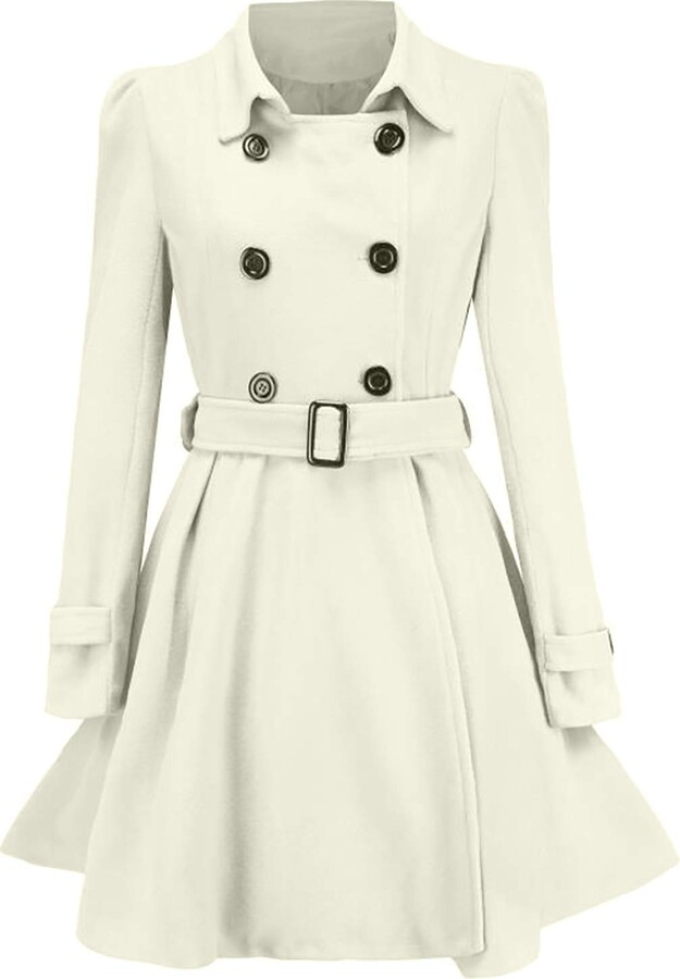 white coat black buttons