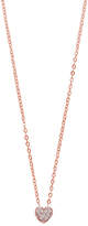 Thumbnail for your product : Charlene K Rose Gold Plated Sterling Silver Pave CZ Heart Pendant Necklace
