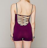 Thumbnail for your product : Free People Nwot Intimately plum purple strappy back seamless romper XS / S