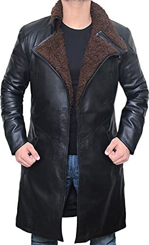fur lined trench coat mens