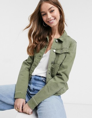 khaki denim jacket womens