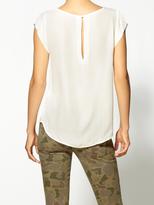 Thumbnail for your product : Joie Rancher Silk Short Sleeve Pocket Top