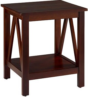 Linon Home Thomas End Table - Antique Tobacco