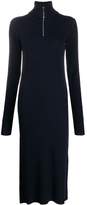 Thumbnail for your product : Jil Sander zipped rollneck ribbed dress