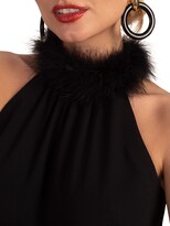 Thumbnail for your product : Trina Turk Grand Faux Feather Halterneck Top