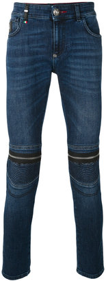Philipp Plein zipped knee skinny jeans