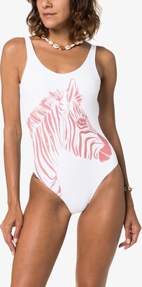 Onia Rachel zebra print swimsuit
