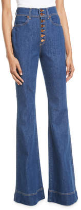 Alice + Olivia Jeans Beautiful High-Rise Wide-Leg Jeans