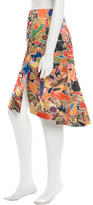 Thumbnail for your product : Jil Sander Printed High-Low Skirt